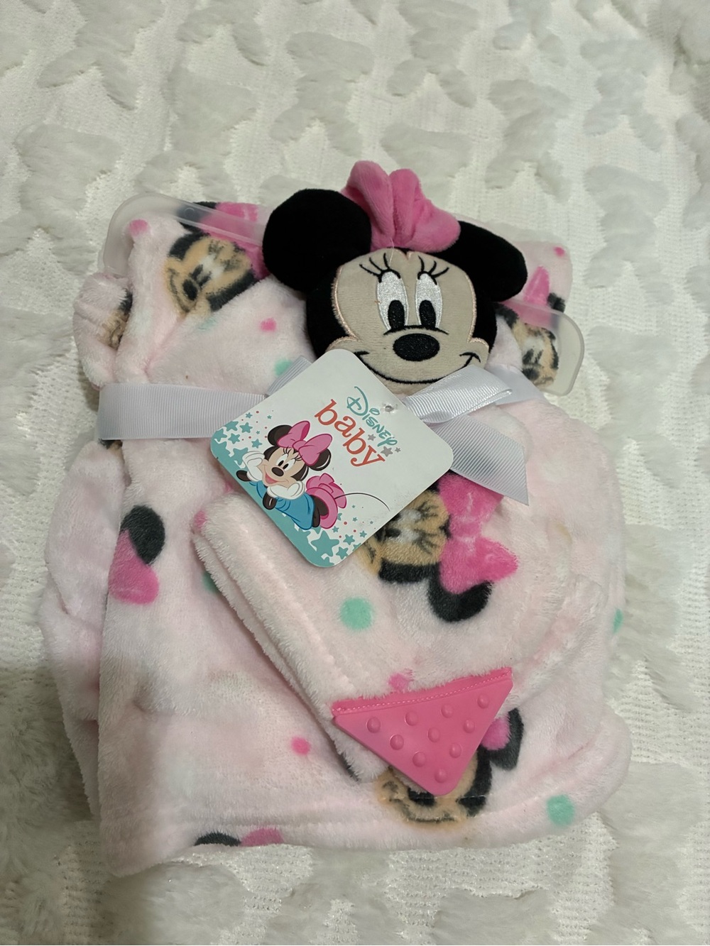 Disney Minnie Mouse Pink Fleece Kids Pajamas Blanket Set